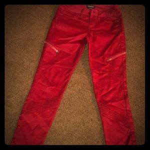 Bebe red jeans
